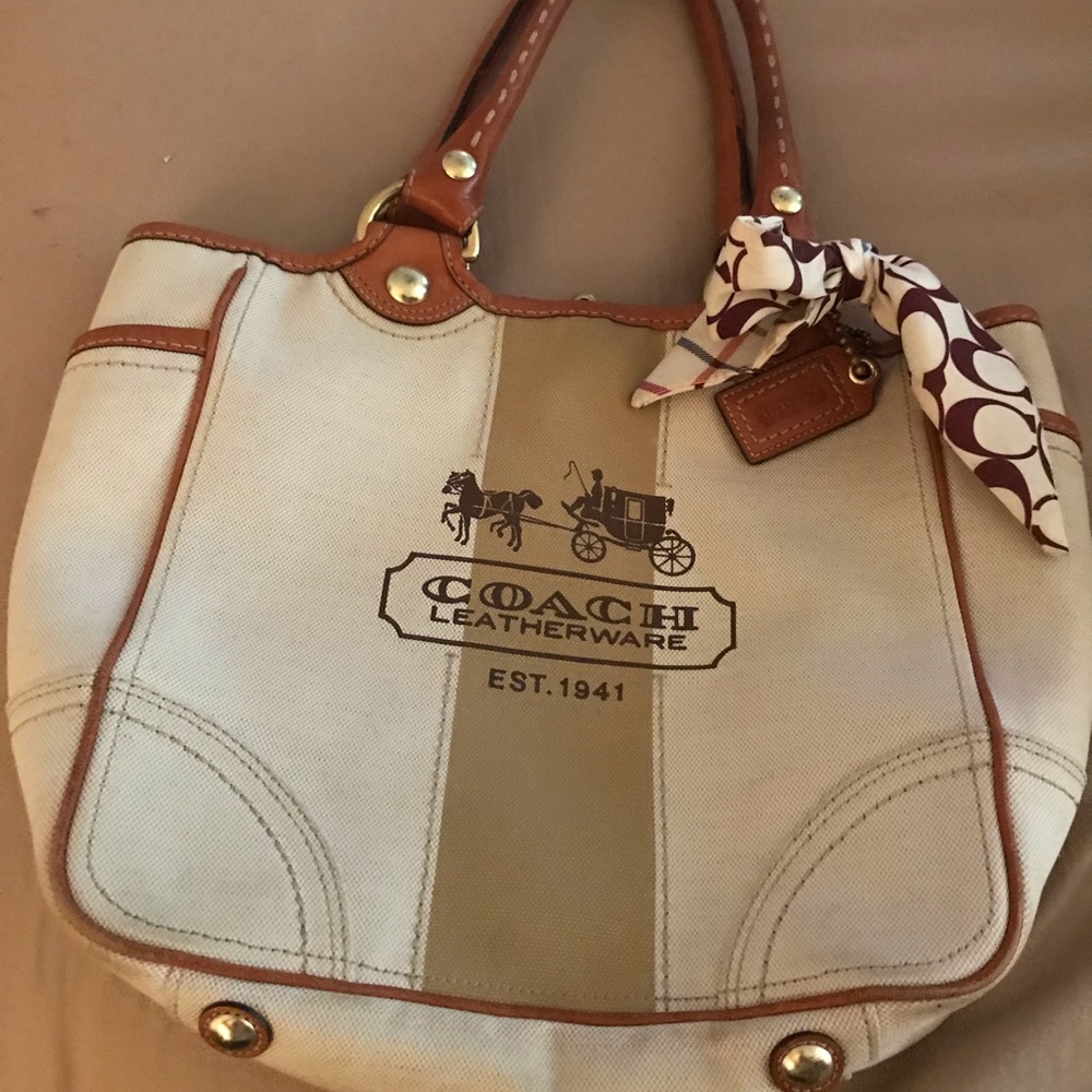 Coach Canvas Tote